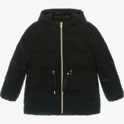Mayoral Coats & Jackets*Girls Black Hooded Puffer Coat