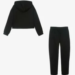 Mayoral Tracksuits*Girls Black Hooded Tracksuit