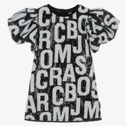 MARC JACOBS Shorts|Dresses*Girls Black Jumbled Logo Sequin Dress