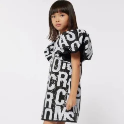 MARC JACOBS Shorts|Dresses*Girls Black Jumbled Logo Sequin Dress