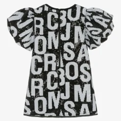MARC JACOBS Shorts|Dresses*Girls Black Jumbled Logo Sequin Dress