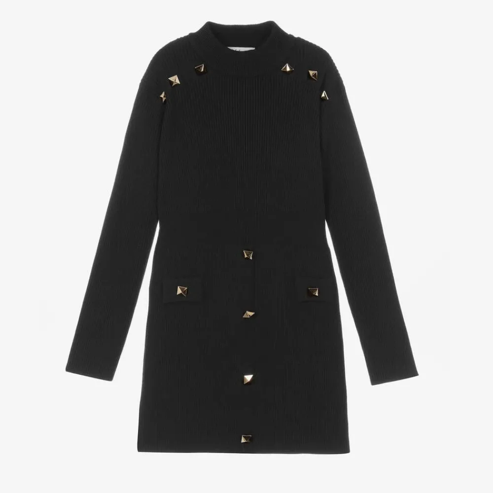 Fun amp; Fun Dresses*Girls Black Knitted Dress