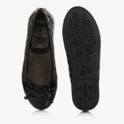 Geox School Shoes|Pumps & Ballerinas*Girls Black Leather Ballet Pumps