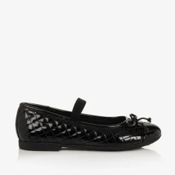 Geox School Shoes|Pumps & Ballerinas*Girls Black Leather Ballet Pumps