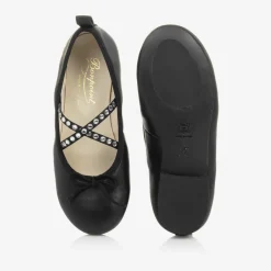 Bonpoint Pumps & Ballerinas|Pumps & Ballerinas*Girls Black Leather Ballerina Shoes