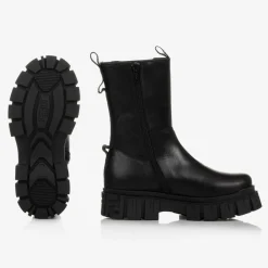 Fendi Boots|Boots*Girls Black Leather Boots