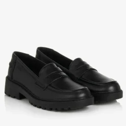Geox School Shoes|Loafers & Moccasins*Girls Black Leather Loafers