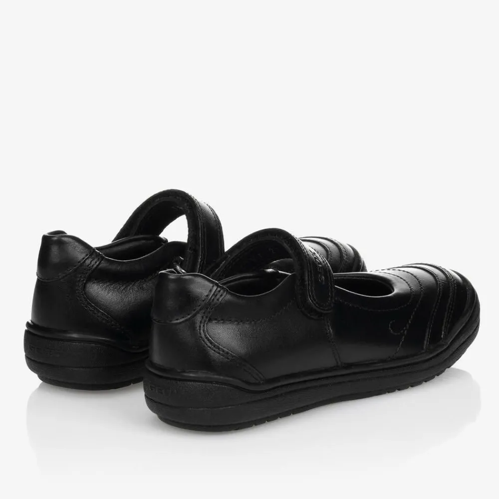 Geox School Shoes|Bar Shoes*Girls Black Leather Shoes