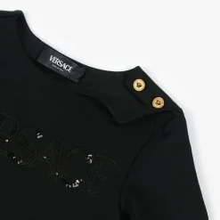 Versace Dresses*Girls Black Milano Jersey Dress