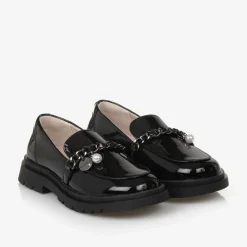 Mayoral Loafers & Moccasins|Loafers & Moccasins*Girls Black Patent Faux Leather Loafers