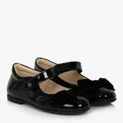Naturino Traditional Shoes|Bar Shoes*Girls Black Patent Leather Bow Shoes