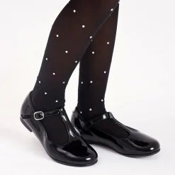 Beatrice amp; George Traditional Shoes|Bar Shoes*Girls Black Patent Leather T-Bar Shoes