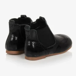 Beau KiD Boots|Boots*Girls Black Patent Leather Chelsea Boots