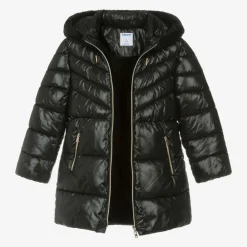 Mayoral Coats & Jackets*Girls Black Puffer Coat