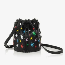 Stella McCartney Kids Bags*Girls Black Star Bucket Bag (19cm)