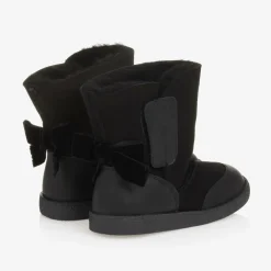 Falcotto by Naturino Boots*Girls Black Suede Leather Boots