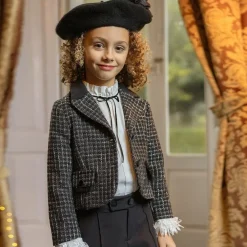 Piccola Speranza Coats & Jackets*Girls Black Tweed Blazer