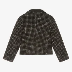 Piccola Speranza Coats & Jackets*Girls Black Tweed Blazer