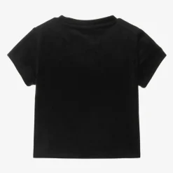 Guess Tops*Girls Black Velour T-Shirt