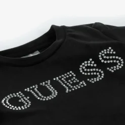 Guess Tops*Girls Black Velour T-Shirt