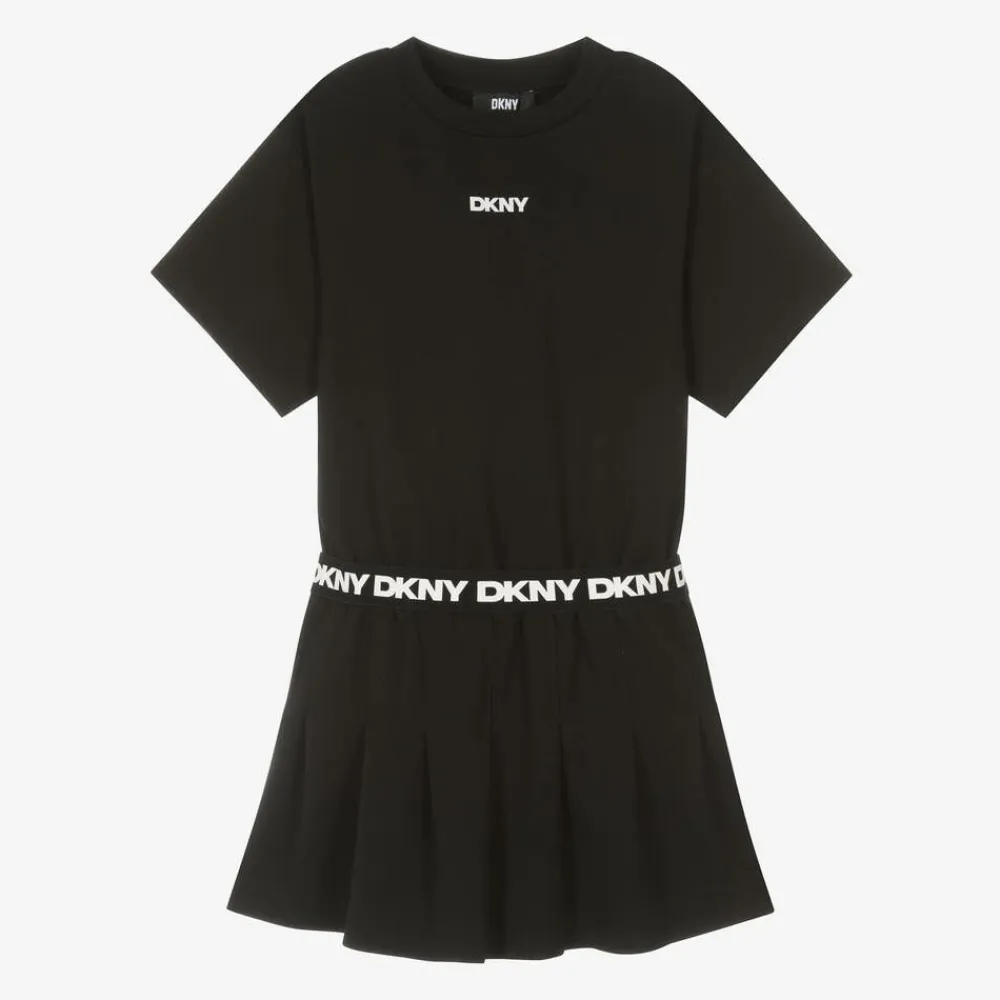DKNY Dresses*Girls Black Viscose Dress