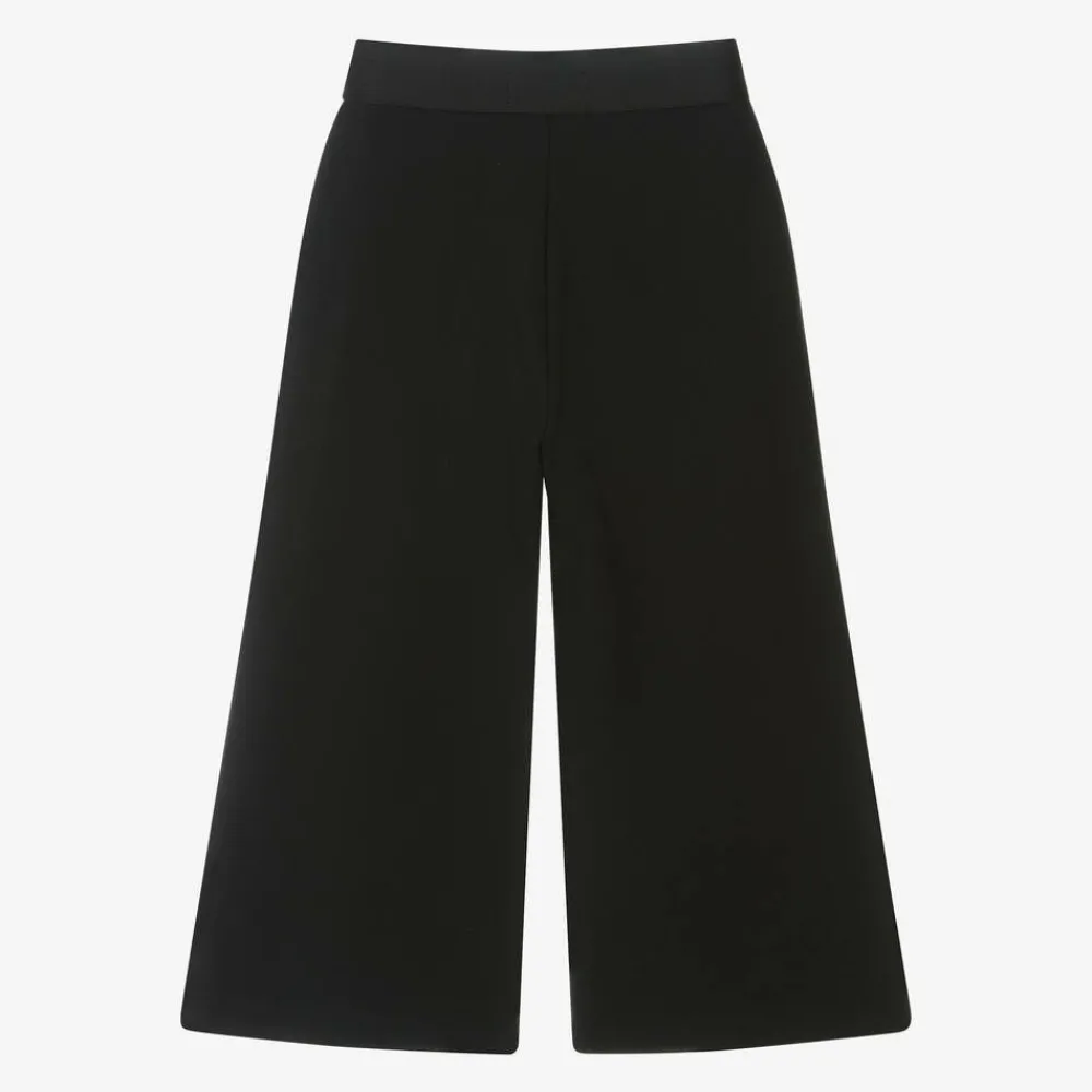 Calvin Klein Trousers*Girls Black Wide Leg Trousers