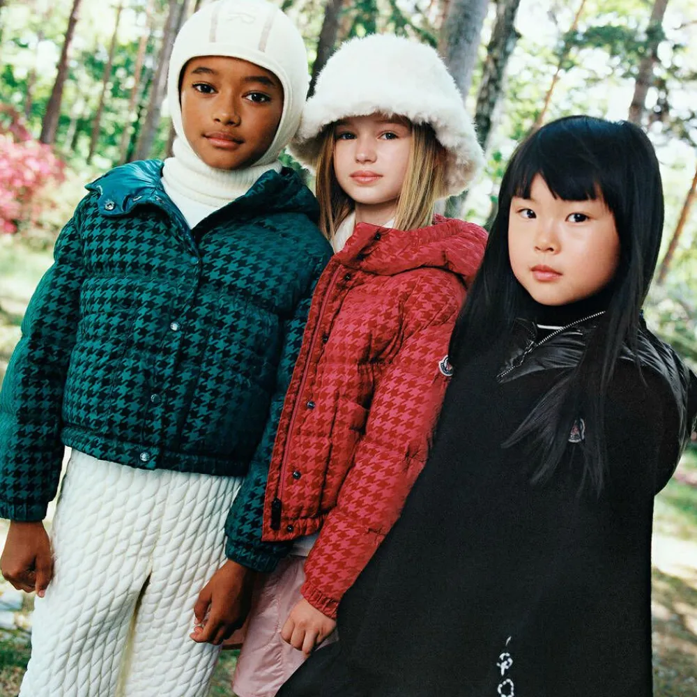 Moncler Enfant Coats & Jackets*Girls Black Wool & Down Cape