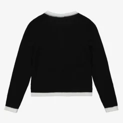 Monnalisa Tops*Girls Black Wool Cardigan