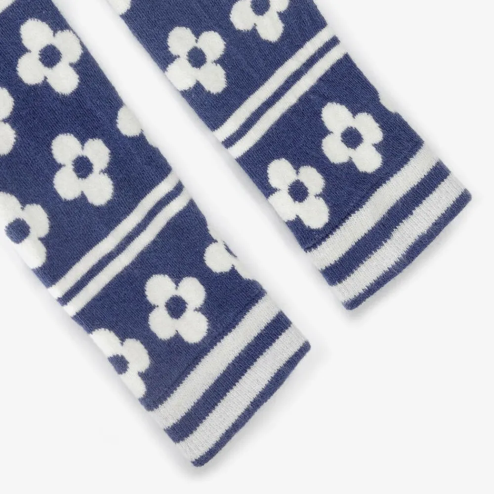 Mini Rodini Leggings*Girls Blue & Brown Cotton Leggings (2 Pack)