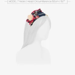 Miranda Hair Accessories*Girls Blue & Pink Tartan Hairband