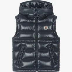 Moncler Enfant Coats & Jackets*Girls Blue Ania Down Puffer Gilet