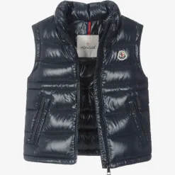 Moncler Enfant Coats & Jackets*Girls Blue Ania Down Puffer Gilet