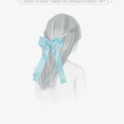 Bowtique London Hair Accessories*Girls Blue Bow Hair Clip (12cm)