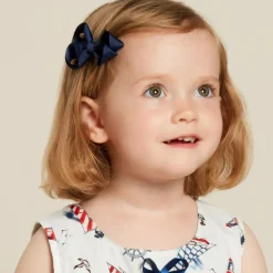 Bowtique London Hair Accessories*Girls Blue Bow Hair Clips (3 Pack)