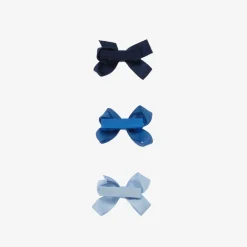 Bowtique London Hair Accessories*Girls Blue Bow Hair Clips (3 Pack)