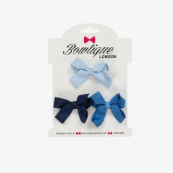 Bowtique London Hair Accessories*Girls Blue Bow Hair Clips (3 Pack)