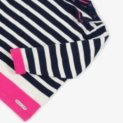 Week-end à la mer Tops*Girls Blue Cotton Breton Stripe Sweater