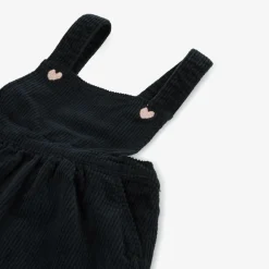 Carrément Beau Dresses|Dresses*Girls Blue Cotton Corduroy Pinafore Dress