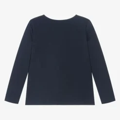 Boboli Tops*Girls Blue Cotton Jungle Top