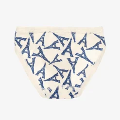 Petit Bateau Underwear*Girls Blue Cotton Knickers (3 Pack)