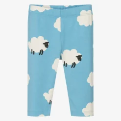 Stella McCartney Kids Leggings*Girls Blue Cotton Sheep Leggings