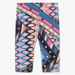 PUCCI Leggings*Girls Blue Cotton Vivara Leggings