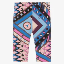 PUCCI Leggings*Girls Blue Cotton Vivara Leggings