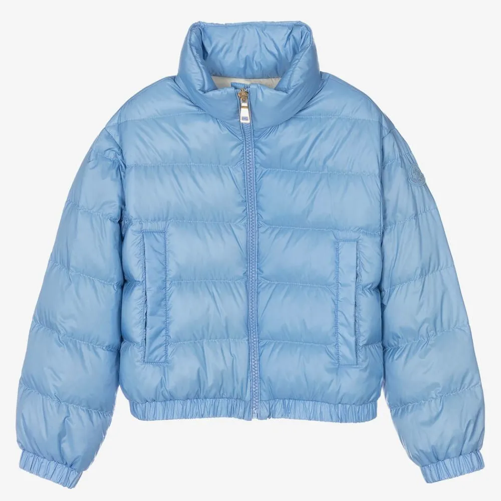 Moncler Enfant Coats & Jackets*Girls Blue Down Padded Musa Jacket