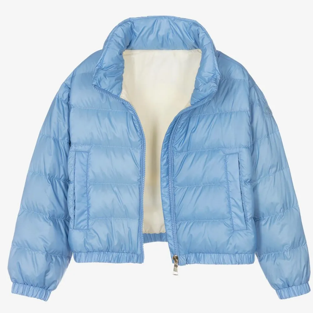 Moncler Enfant Coats & Jackets*Girls Blue Down Padded Musa Jacket