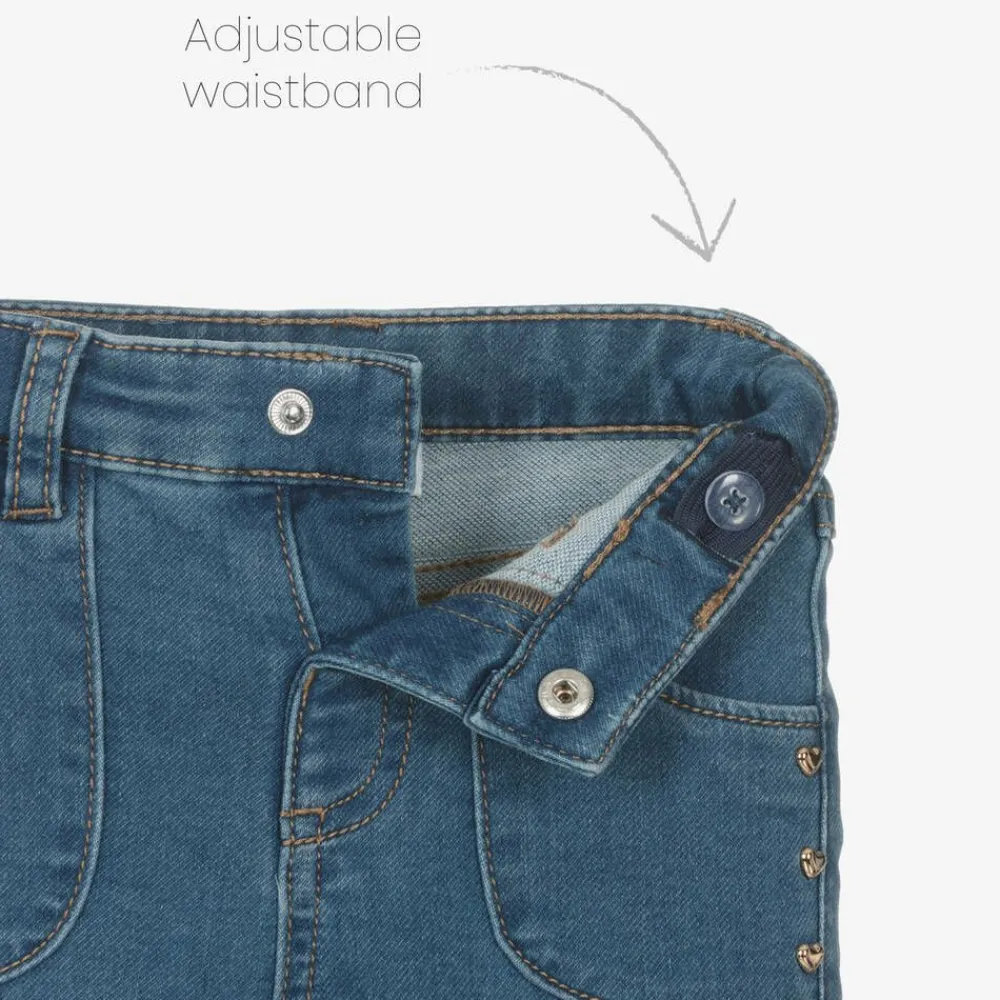 Mayoral Trousers*Girls Blue Flared Denim Jeans