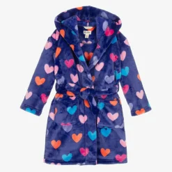 Hatley Towels & Robes*Girls Blue Fleece Dressing Gown