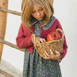 Paloma de la O Dresses*Girls Blue Floral Cotton Dress