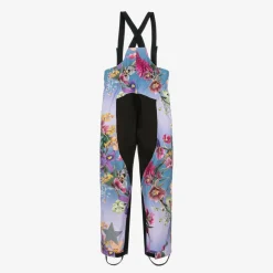 Molo Snowwear*Girls Blue Floral Ski Salopettes