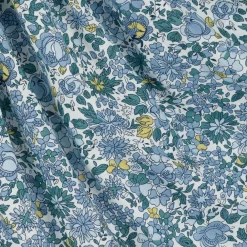 Rachel Riley Dresses*Girls Blue Floral Smocked Cotton Dress